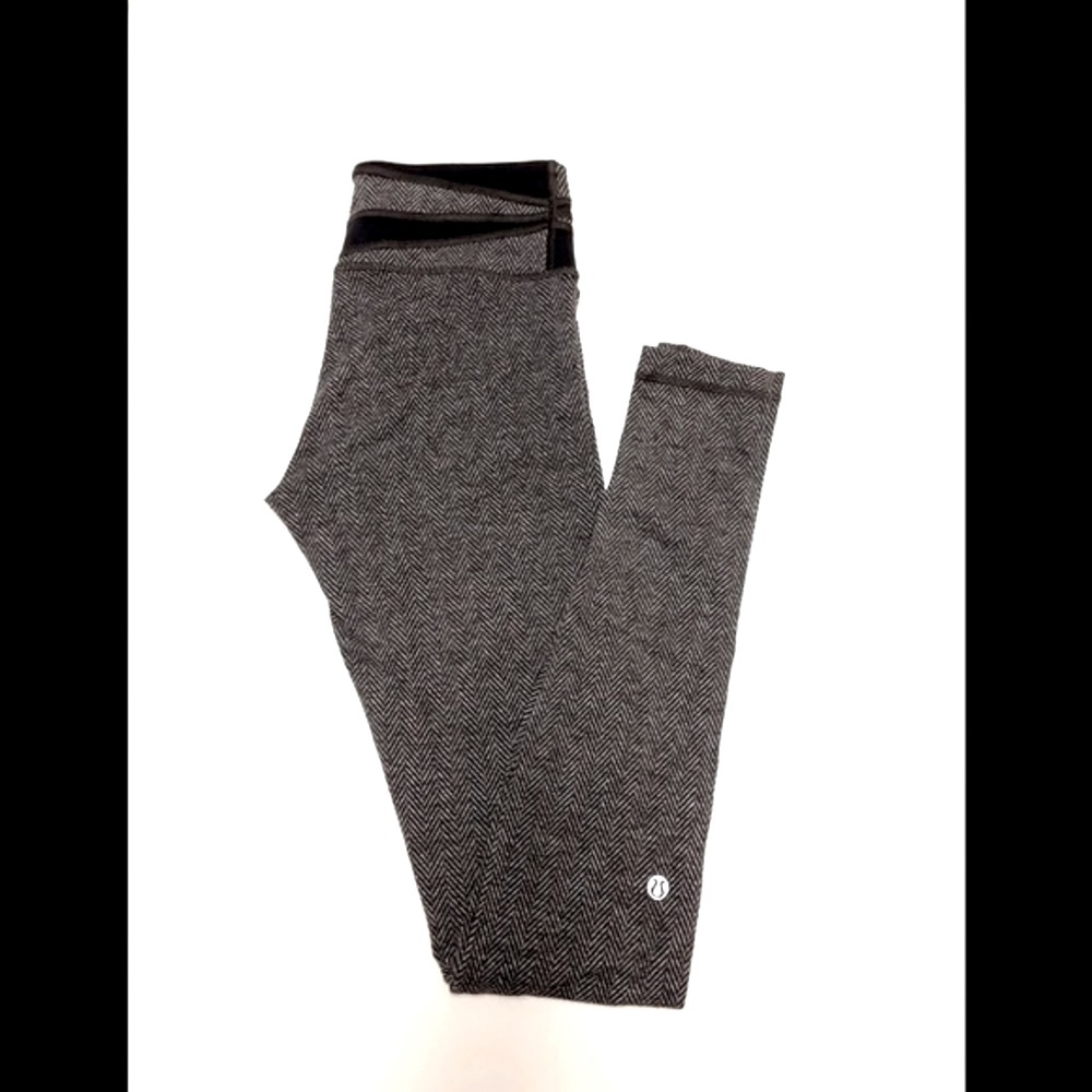 Lululemon Wunder Under Pants Giant Herringbone - Picture 1 of 9